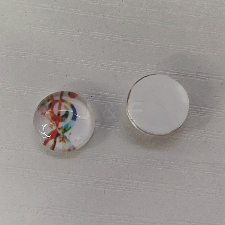 Glass Cabochons GLAA-WH0025-31A-03-1