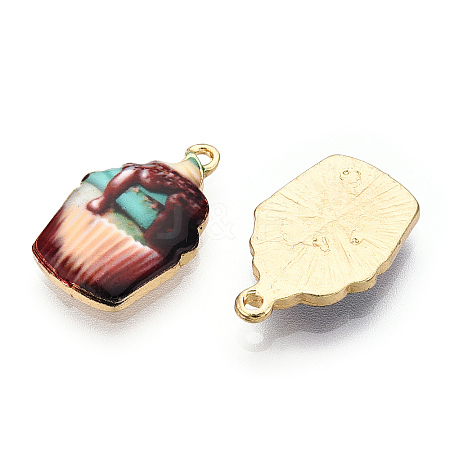 Printed Alloy Pendants ENAM-N056-202D-1