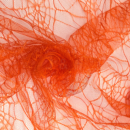 Polyester Spider Web Lace Fabric DIY-WH20049-44D-1