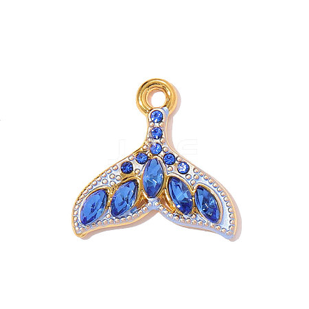 304 Stainless Steel Enamel Pendants STAS-OY011-85G-1