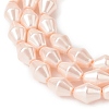 Electroplate Opaque Glass Imitation Pearl Bead Strands EGLA-H113-05A-3