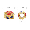 Chinese Style Alloy Enamel Beads X-ENAM-L015-01A-G-6