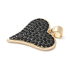 Brass Micro Pave Cubic Zirconia Pendants KK-K298-15C-G-2