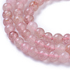 Natural Strawberry Quartz Beads Strands G-P433-29-3