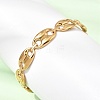 304 Stainless Steel Mariner Chain Cuff Bangles for Women SA-CBA82C8-07G-3