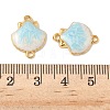 304 Stainless Steel Enamel Shell Shape Connector Charms STAS-U057-16G-3