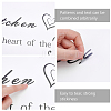 Rectangle with Word PVC Wall Stickers DIY-WH0228-211-6