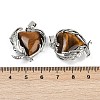 Natural Tiger Eye Pendants G-Q025-01P-08-2