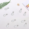 96Pcs ABS Plastic Imitation Pearl Pendants KY-SC0002-32P-6