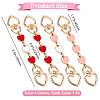 4Pcs 4 Colors Alloy Enamel Purse Strap Extenders FIND-BBC0002-46A-2