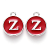 Platinum Plated Alloy Enamel Charms LS-ENAM-S118-03Z-P-1