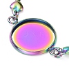 Rainbow Color 304 Stainless Steel Bracelet Making STAS-L248-009M-4