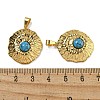 Synthetic Turquoise Pendants STAS-U024-15G-08-3