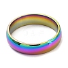 Ion Plating(IP) 304 Stainless Steel Flat Plain Band Rings STAS-I160-B-21mm-M-2