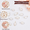 BENECREAT 42Pcs 3 Styles Natural Cultured Freshwater Pearl Pendants FIND-BC0002-78-4