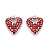 Alloy Rhinestone Pendants FIND-N008-12P-02-1