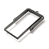 Alloy Open Back Bezel Pendants PALLOY-I223-07B-2