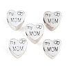 Mother's Day Tibetan Style Alloy European Beads MPDL-F021-01AS-1