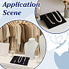 Paper Covered with Velvet Necklace Organizer Jewelry Display Stands ODIS-WH0031-37-5