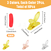 6Pcs 3 Colors Plastic Toilet Lid Handle FIND-FH0009-34-2