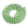Transparent Glass Bead Strands GLAA-R095-8mm-28-2
