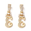 Eco-Friendly Brass Micro Pave Cubic Zirconia Pendants KK-K265-01G-E-1