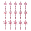 Acrylic Snowflake Pendant Decorations HJEW-SP0001-04B-1