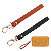 WADORN 2Pcs 2 Colors PU Leather Clutch Bag Wristlet Straps FIND-WR0010-31-1