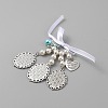 Wedding Bouquet Alloy & Glass Photo Charms DIY-WH20004-07A-AS-2