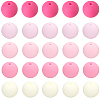 Rubberized Style Imitated Silicone Acrylic Beads MACR-PA0001-06A-01-6