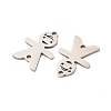 201 Stainless Steel Connector Charms STAS-K251-079P-2