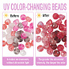 40Pcs 4 Colors Resin UV Reactive Beads RESI-TA0005-69-5