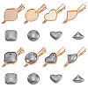 8 Sets 4 Styles Alloy Alligator Hair Clip Findings FIND-GA0008-62-1