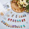 DIY Walnut Wooden Dangle Earring Making Kits DIY-OC0006-73-5
