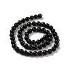 Natural Shungite Beads Strands G-D481-15A-3