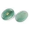 12Pcs 12 Styles Twelve Constellation Natural Green Aventurine Flat Oval Links Connector Charms G-K359-05A-2