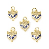 Brass Micro Pave Cubic Zirconia Charms KK-E068-VB029-2-4