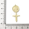 Brass Micro Pave Cubic Zirconia Pendants KK-Q070-01A-G-3