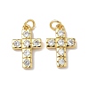 Brass Micro Pave Cubic Zirconia Pendants KK-Q068-49B-G-1