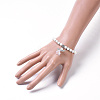 Dyed Natural Lava Rock(Dyed) Beads Stretch Bracelets BJEW-JB04221-03-4