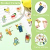 10Pcs 10 Styles Mixed Drink Enamel Pins JEWB-CJ0003-30-3