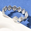 Brass Cuff Bangles for Women LS-BJEW-U018-03P-3