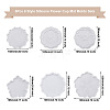 Boutigem 6Pcs 6 Style Silicone Flower Cup Mat Molds Sets DIY-BG0001-21-3