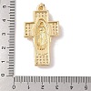 Brass Cubic Zirconia Pendants KK-Z050-05G-01-3