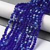 Imitation Jade Glass Beads Strands EGLA-YW0003-19B-05-2