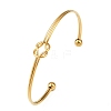 304 Stainless Steel Cuff Bangles BJEW-P370-03G-2