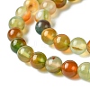 Natural Peacock Agate Beads Strands G-G444-8mm-02-3