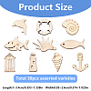 Wood Cabochons WOOD-YW0001-29-2