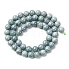 Natural Blue Jade Beads Strands G-H341-8mm-01-3