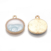 Enamel Charms PALLOY-T056-73B-2